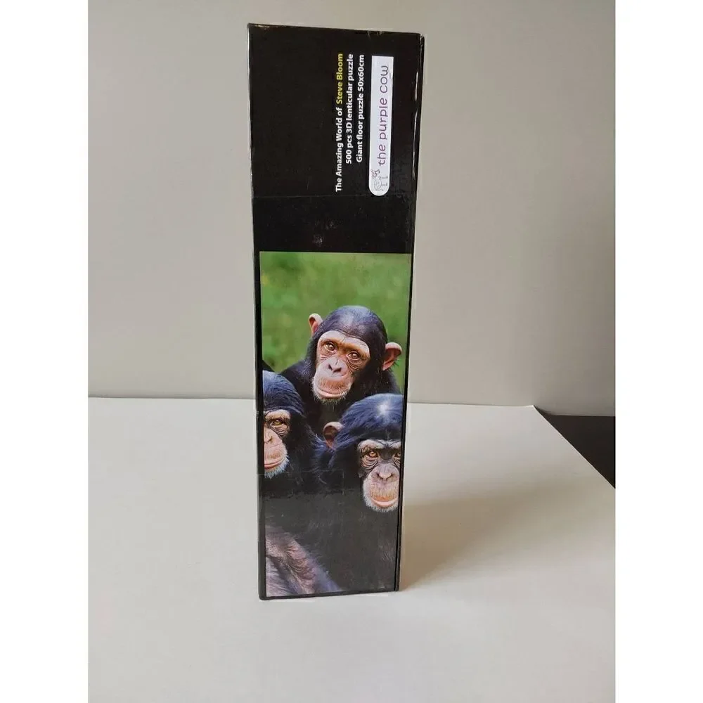 Steve Bloom 3D Lenticular Puzzle Chimpanzee 500 pc